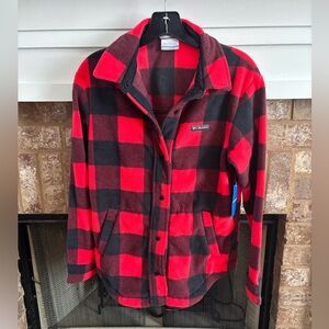 Columbia women’s fleece shirt jacket size xsmall New!!